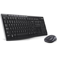 LOGITECH Funk-Tastatur- und Maus-Set MK270 schwarz