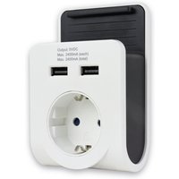 REV USB-Ladegerät 2-fach. weiss