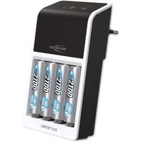 ANSMANN Akku-Ladegerät Comfort Plus + 4× AA 2100mAh