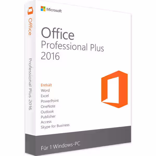 Microsoft Office 2016 Professional Plus  Windows EAN:0762223223108
